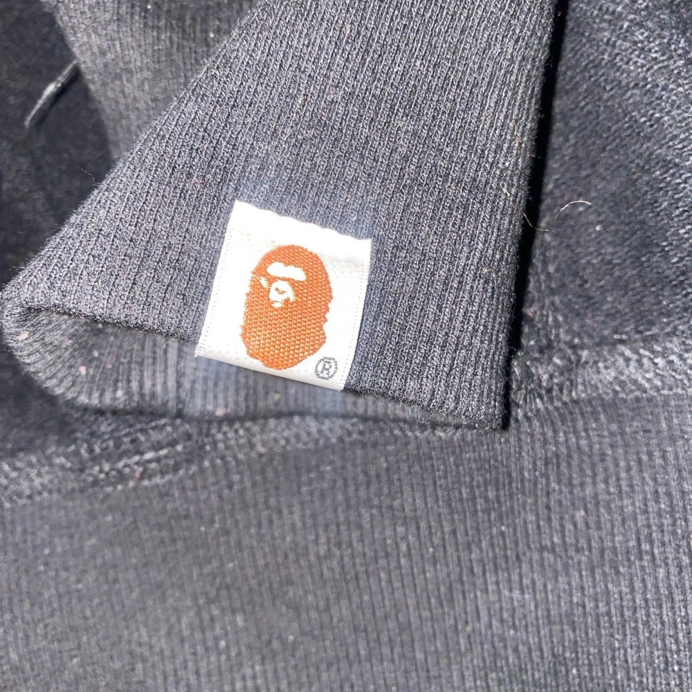 BAPE Shark Full Zip Hoodie Camo Hood Black - Picture 5 of 6